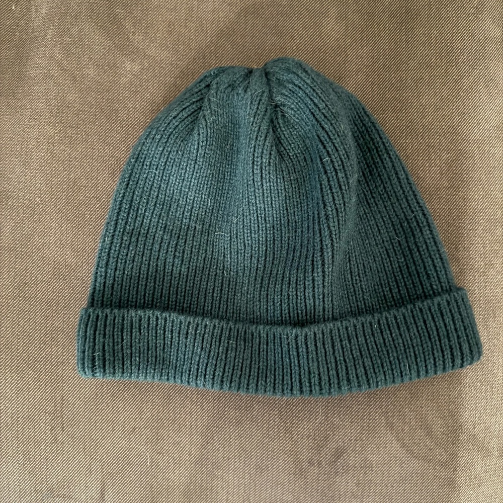 The North Face Dark Teal Knit Beanie - Picture 2 of 2